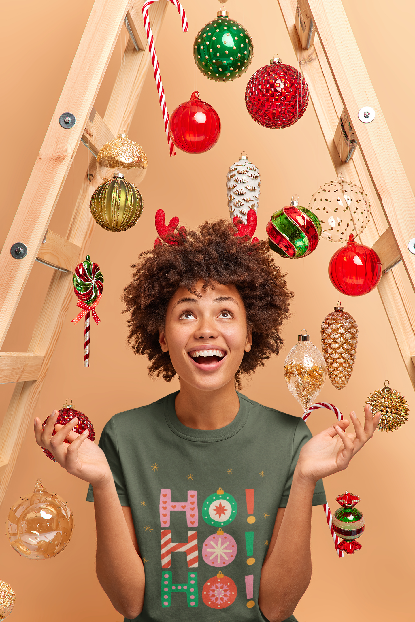 Ho Ho Ho Christmas Tee - Women's