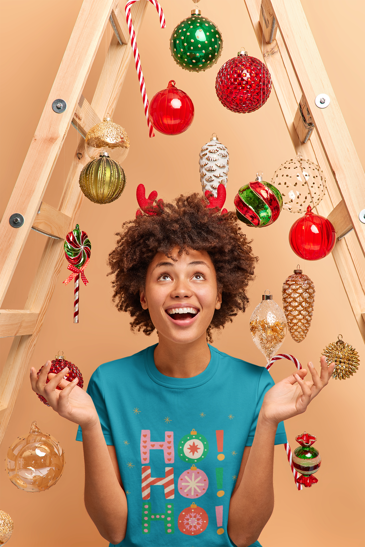 Ho Ho Ho Christmas Tee - Women's