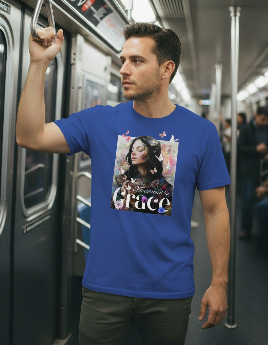 Transformed by Grace Tee – Bloom Edition