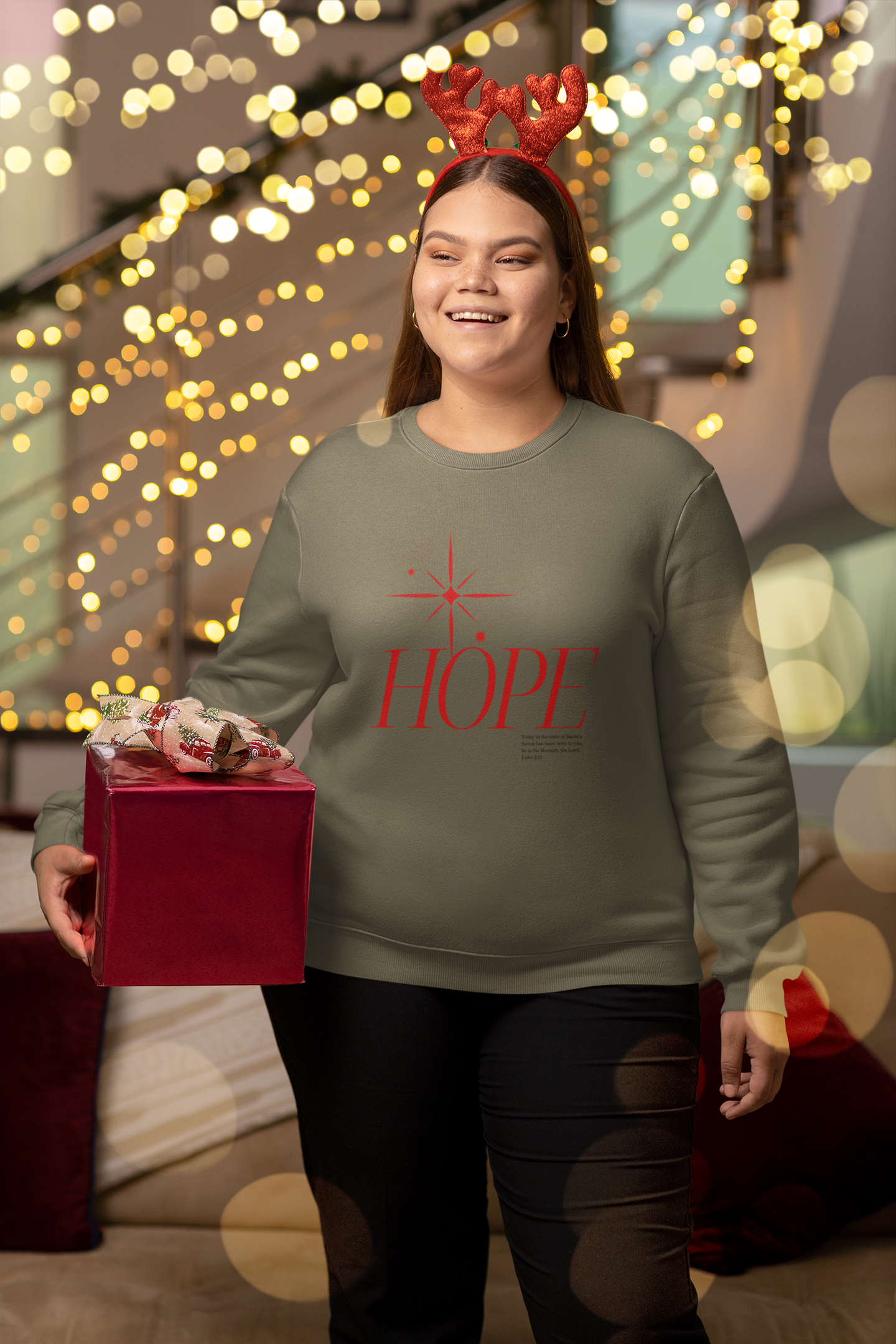 Hope Christmas Hoodie - Women's