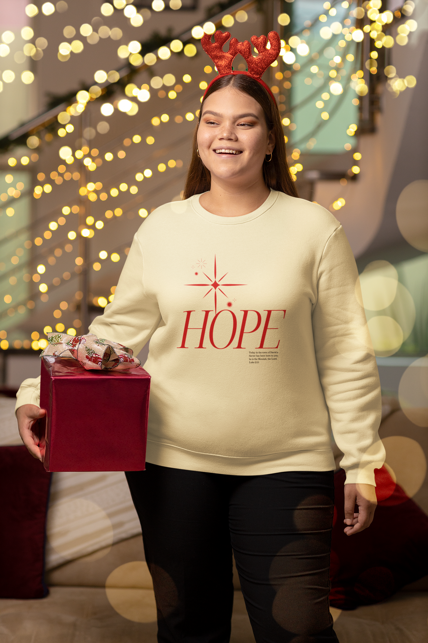 Hope Christmas Hoodie - Women's