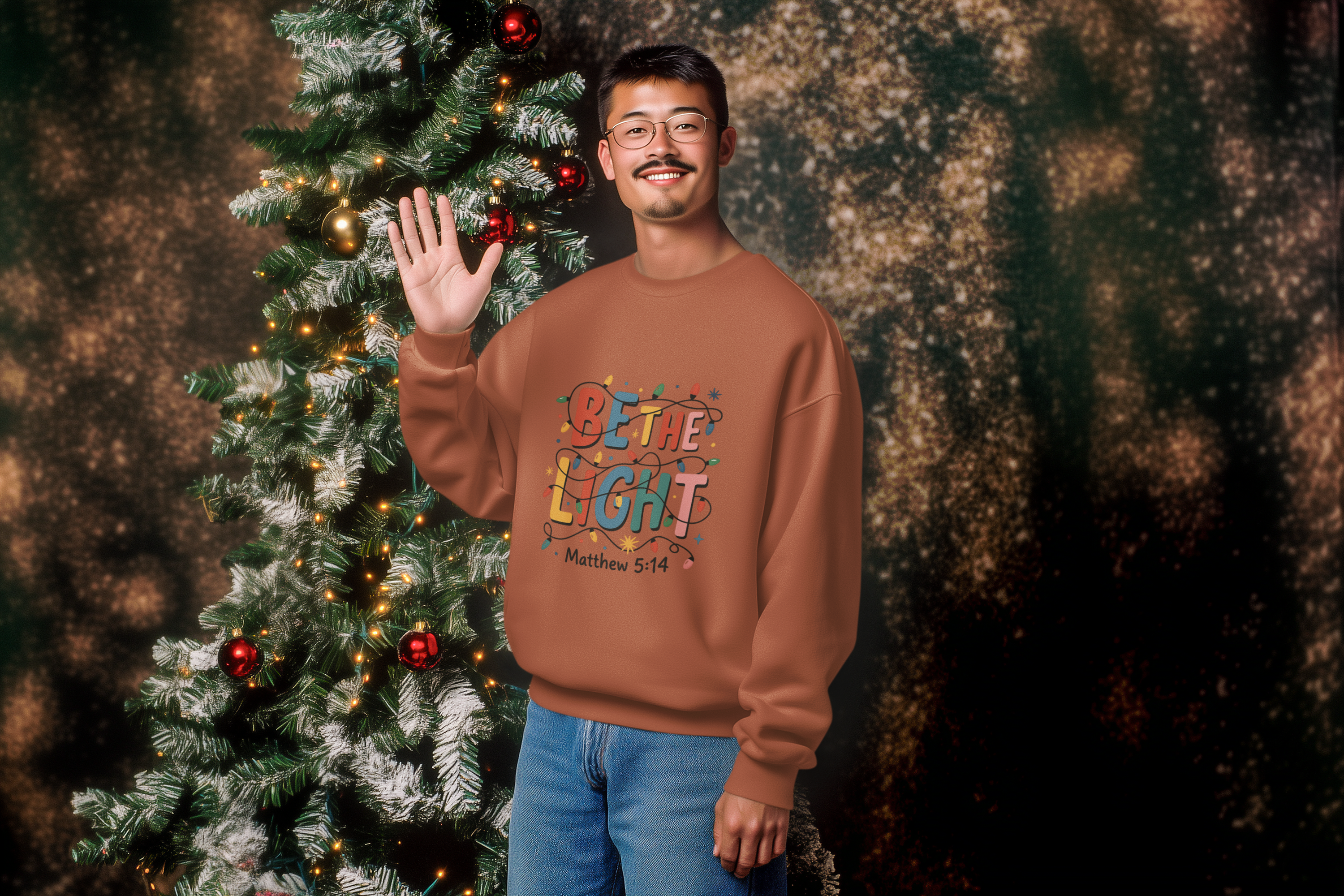 Be the Light Christmas Hoodie - Men's