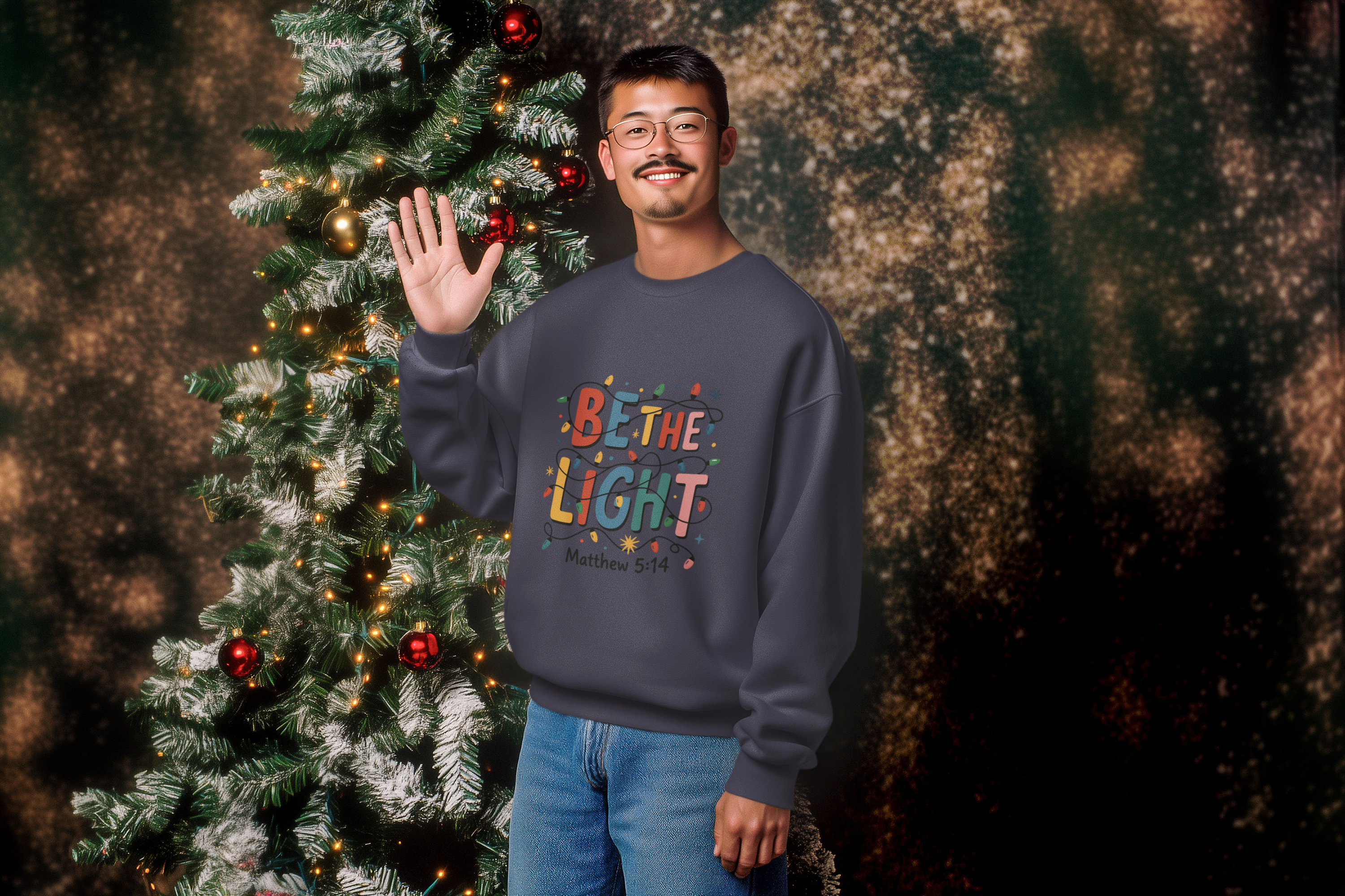 Be the Light Christmas Hoodie - Men's