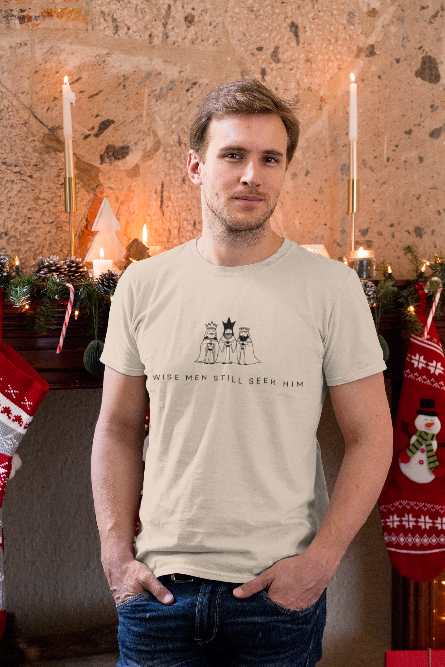 Wise Men Still Seek Him Christmas Tee - Men's