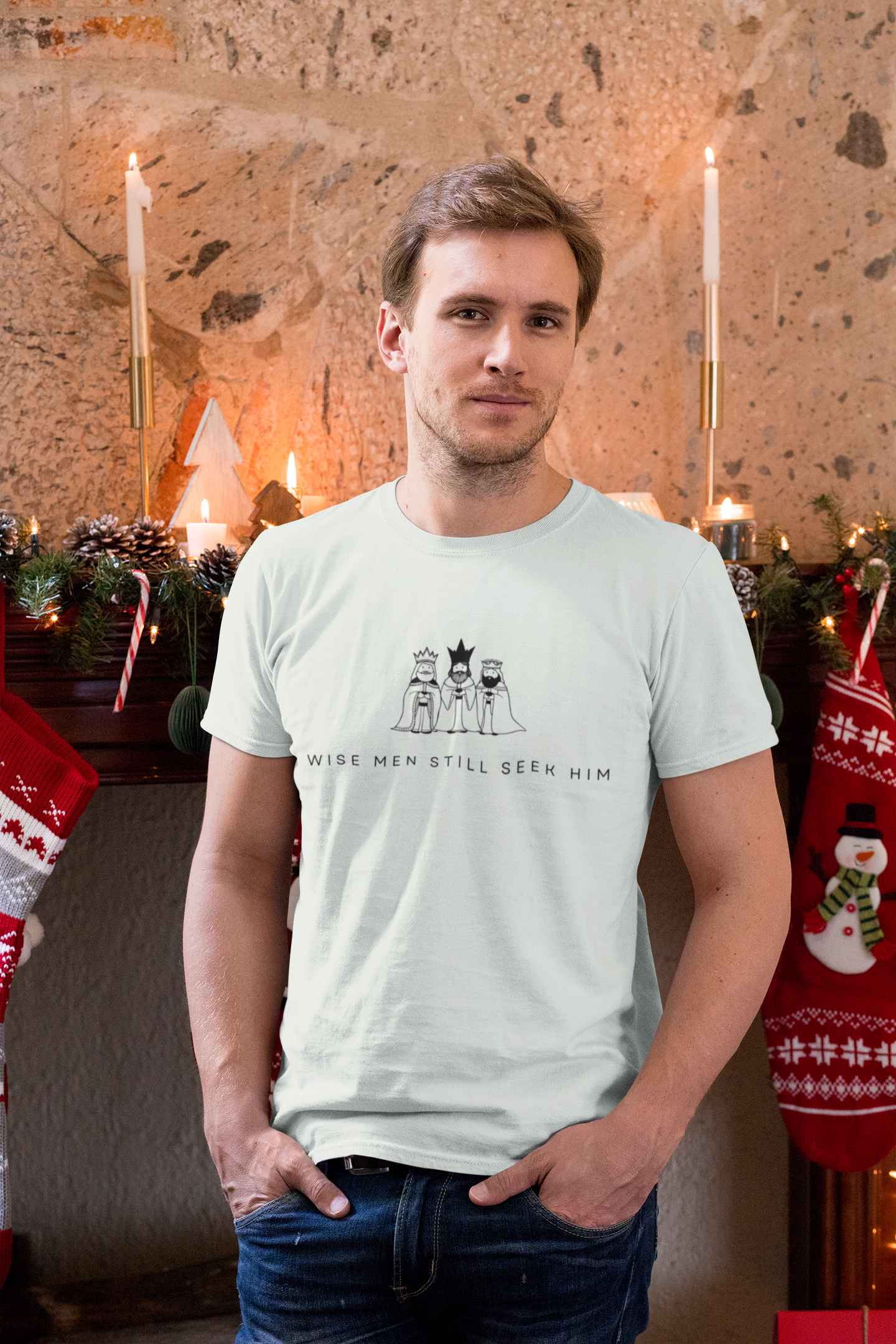 Wise Men Still Seek Him Christmas Tee - Men's