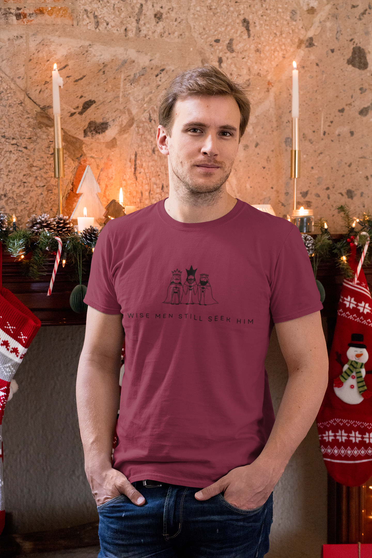 Wise Men Still Seek Him Christmas Tee - Men's