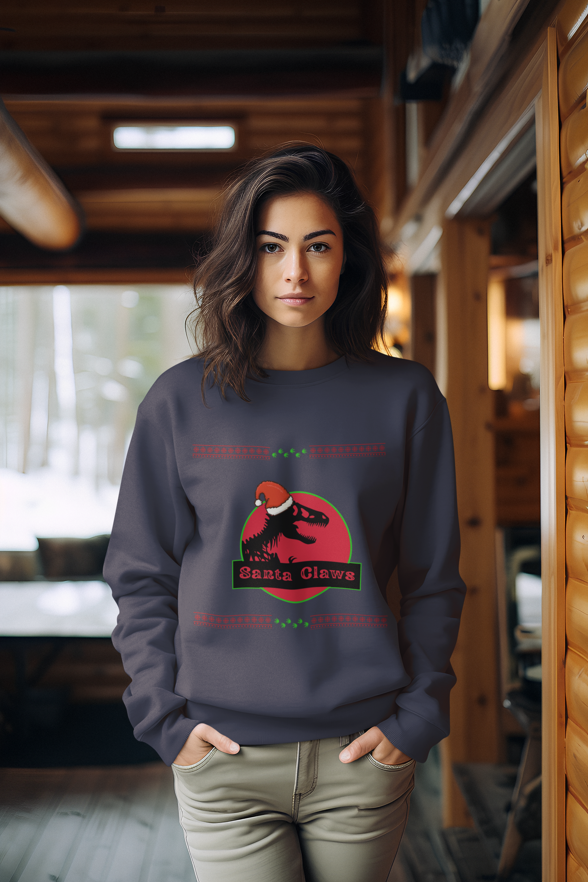 Santa Claws Sweatshirt - Women's