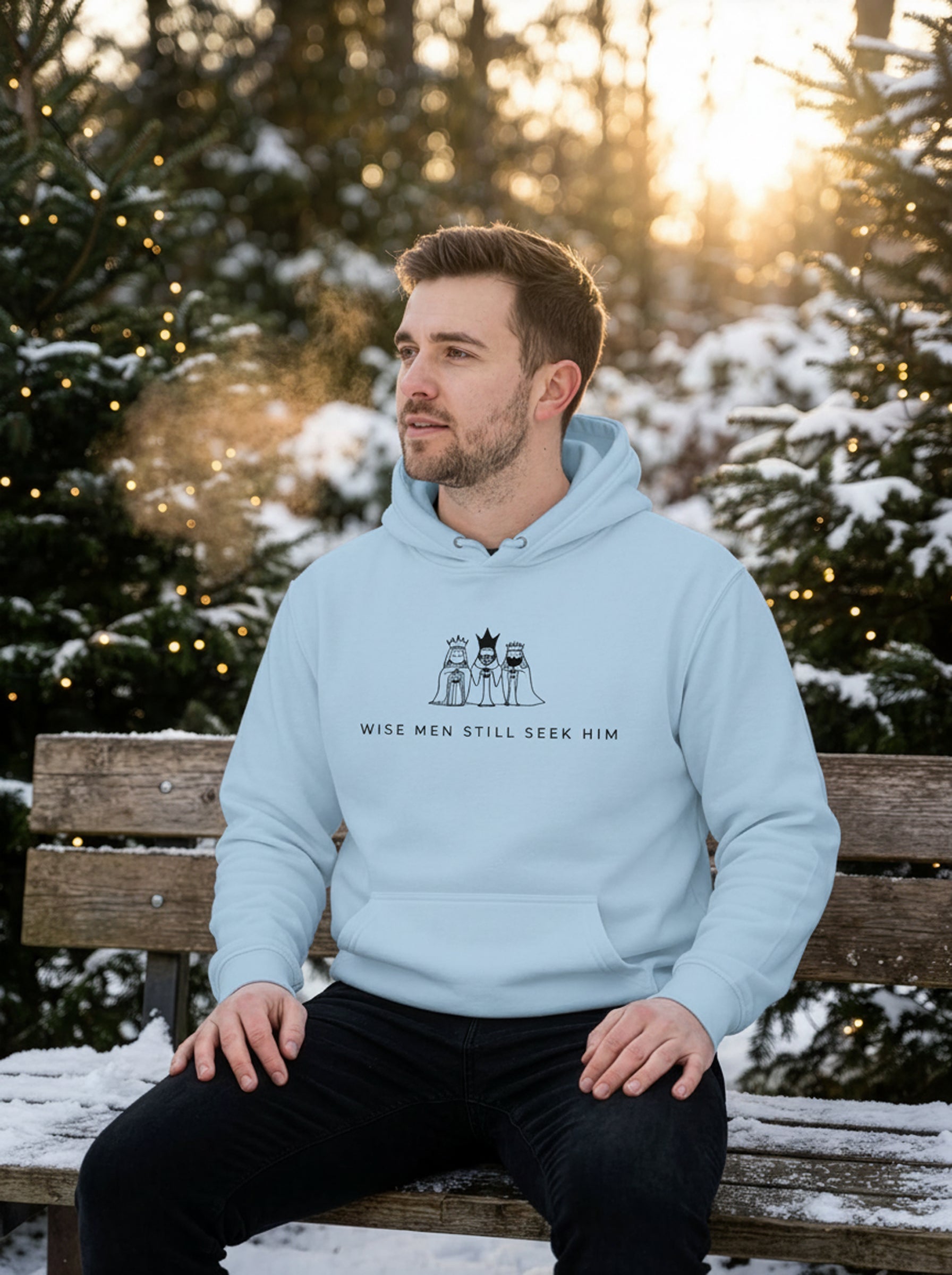 Wise Men Seek Him Hoodie - Men's