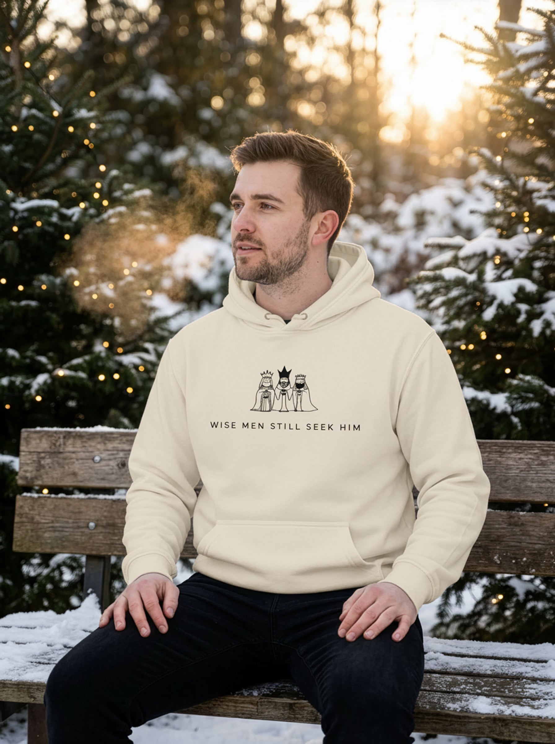Wise Men Seek Him Hoodie - Men's