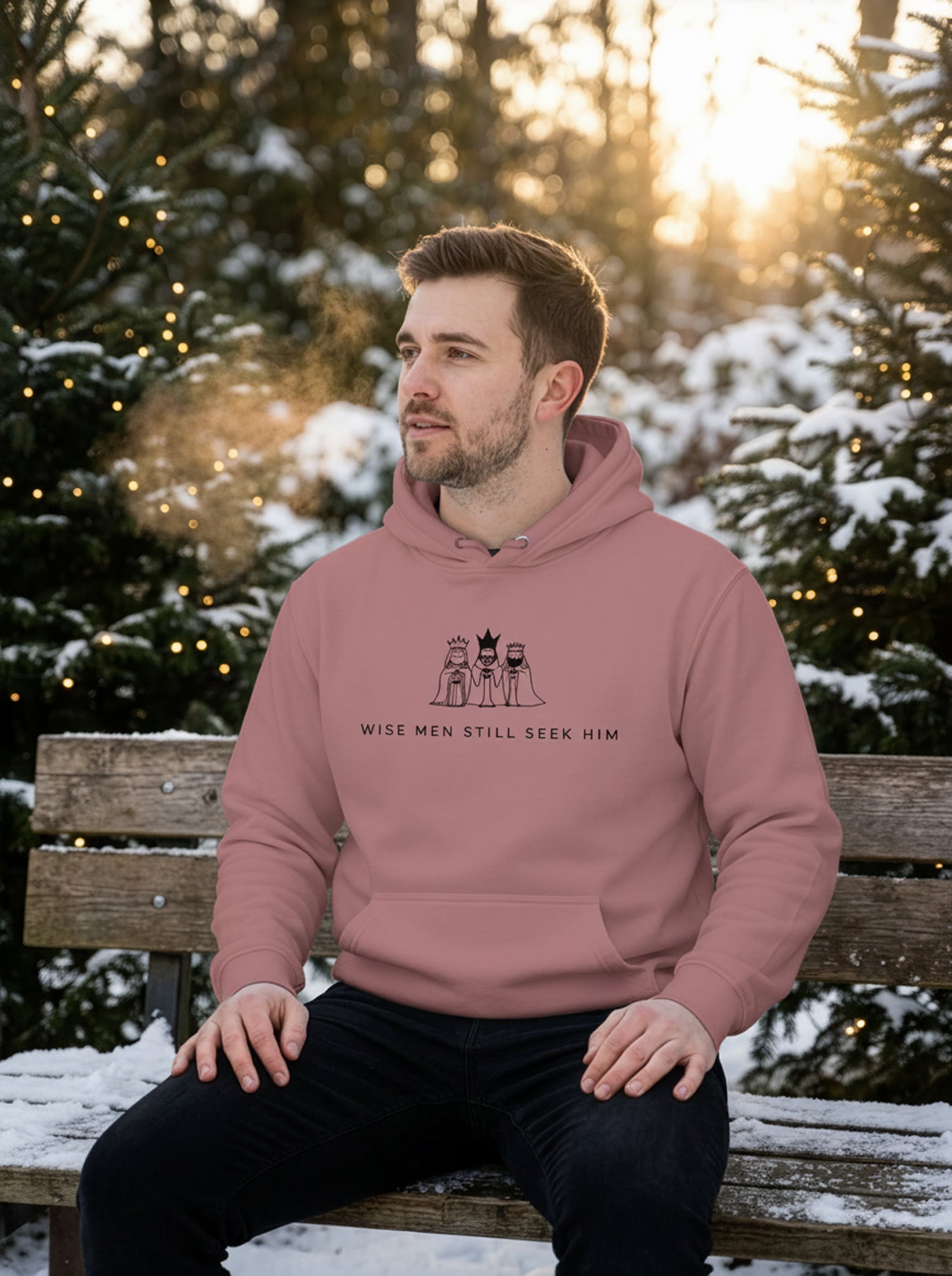 Wise Men Seek Him Hoodie - Men's