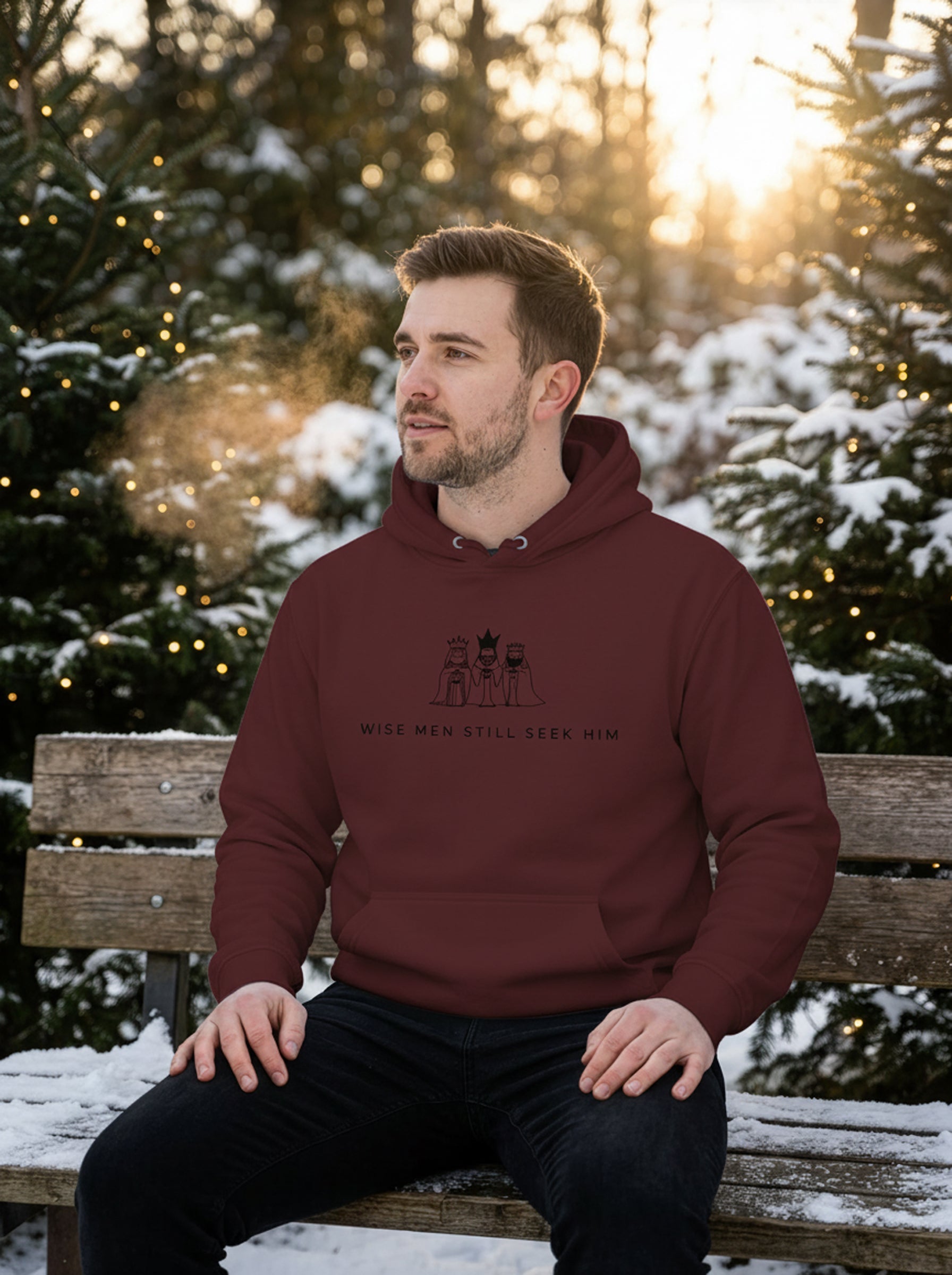 Wise Men Seek Him Hoodie - Men's