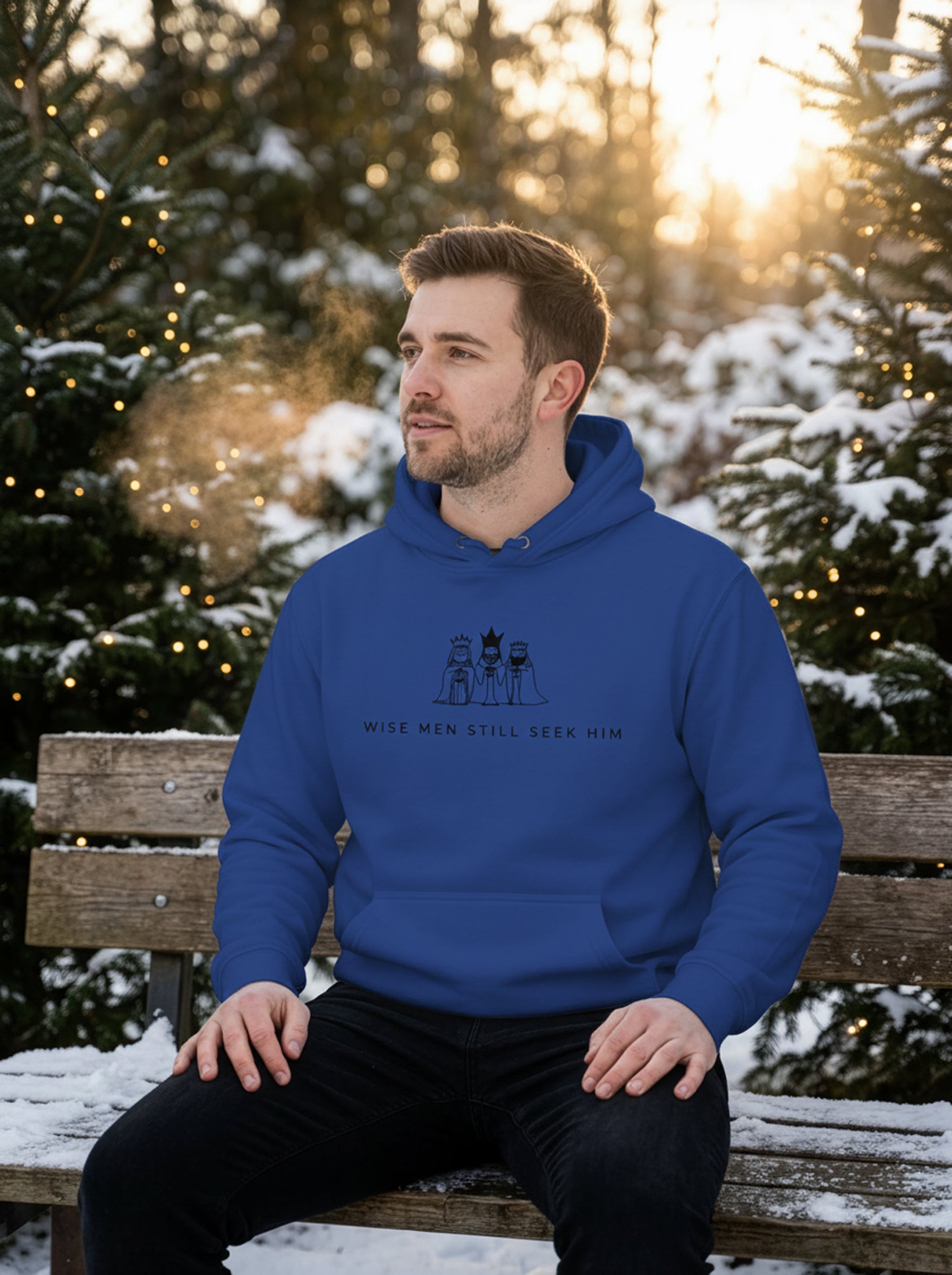 Wise Men Seek Him Hoodie - Men's