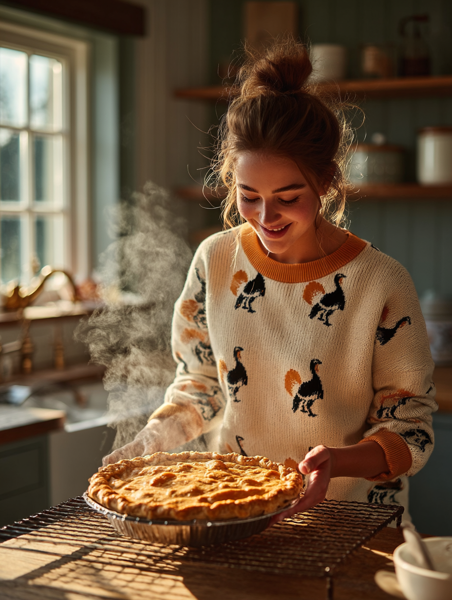 Allover Turkey Sweater - Women's