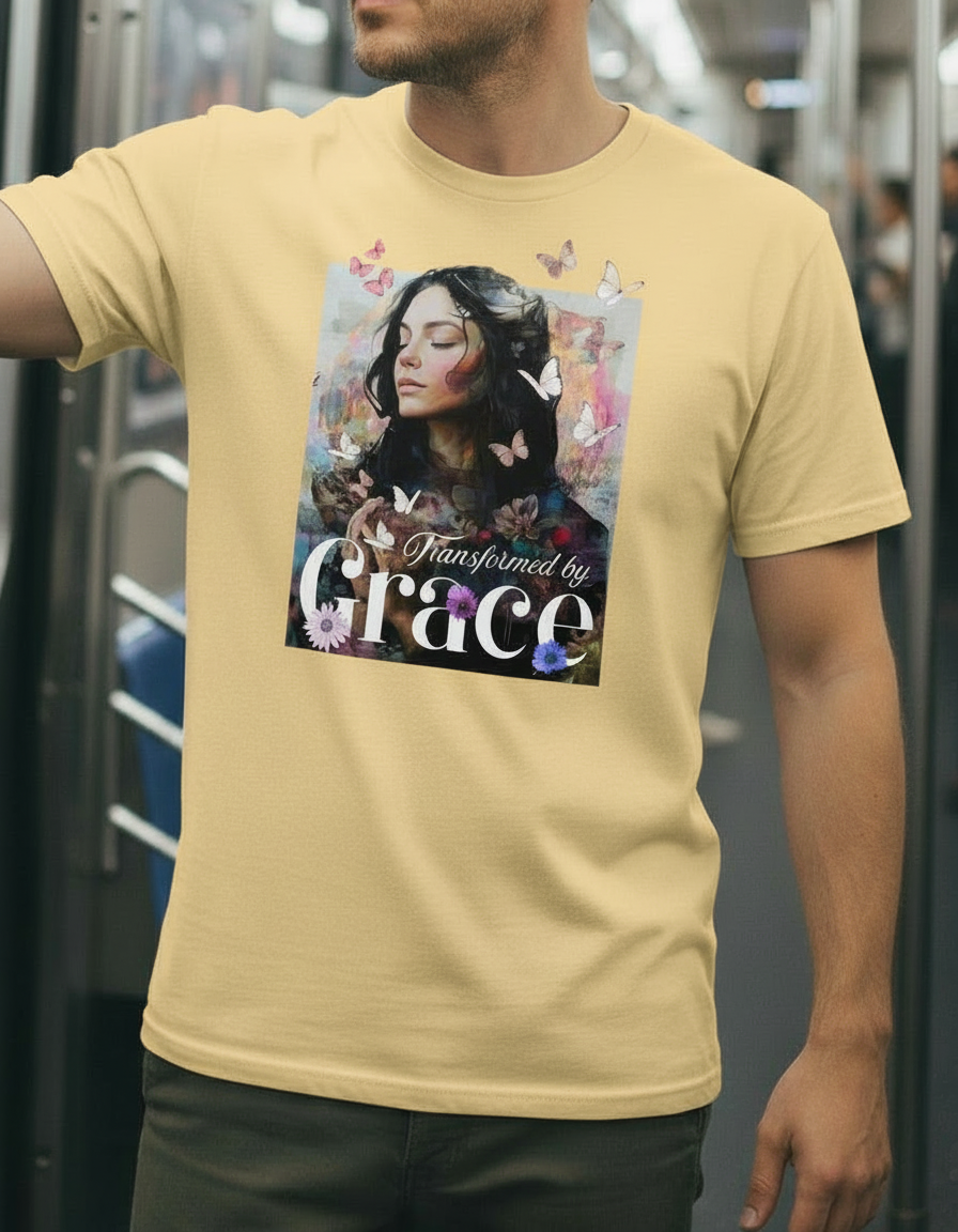Transformed by Grace Tee – Bloom Edition