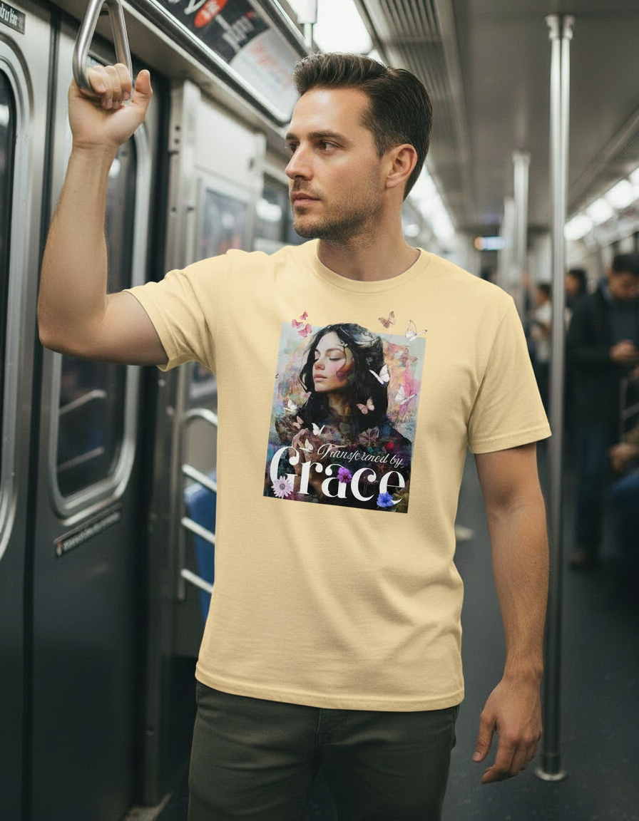 Transformed by Grace Tee – Bloom Edition
