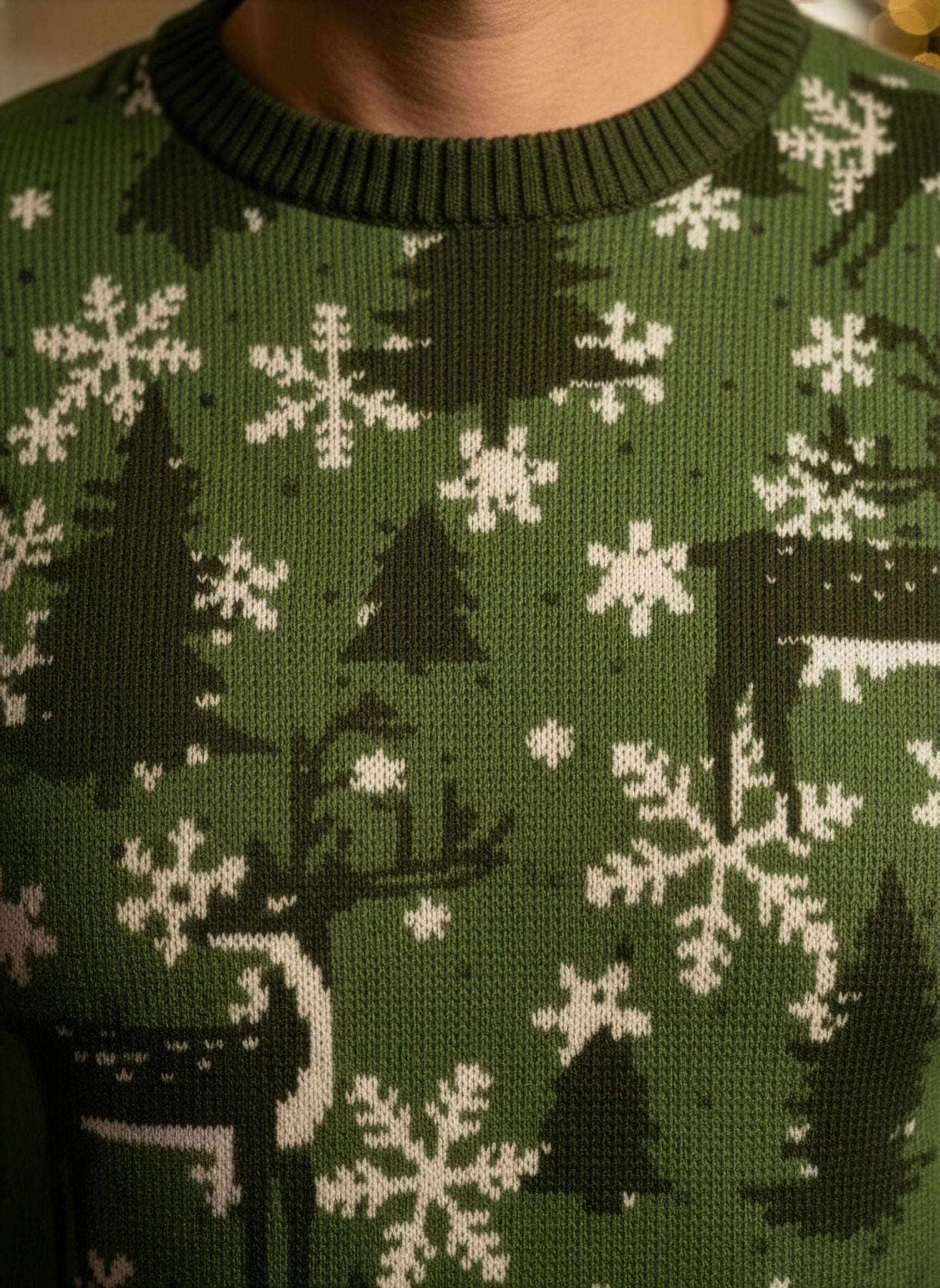 Reindeer Allover Christmas Sweater - Men's