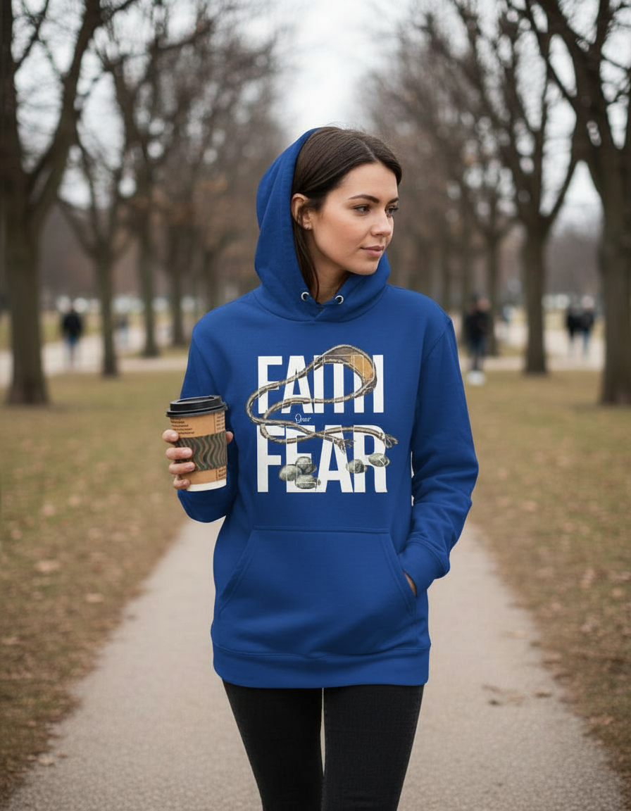 Faith Over Fear Hoodie – David’s Sling Edition - Women's