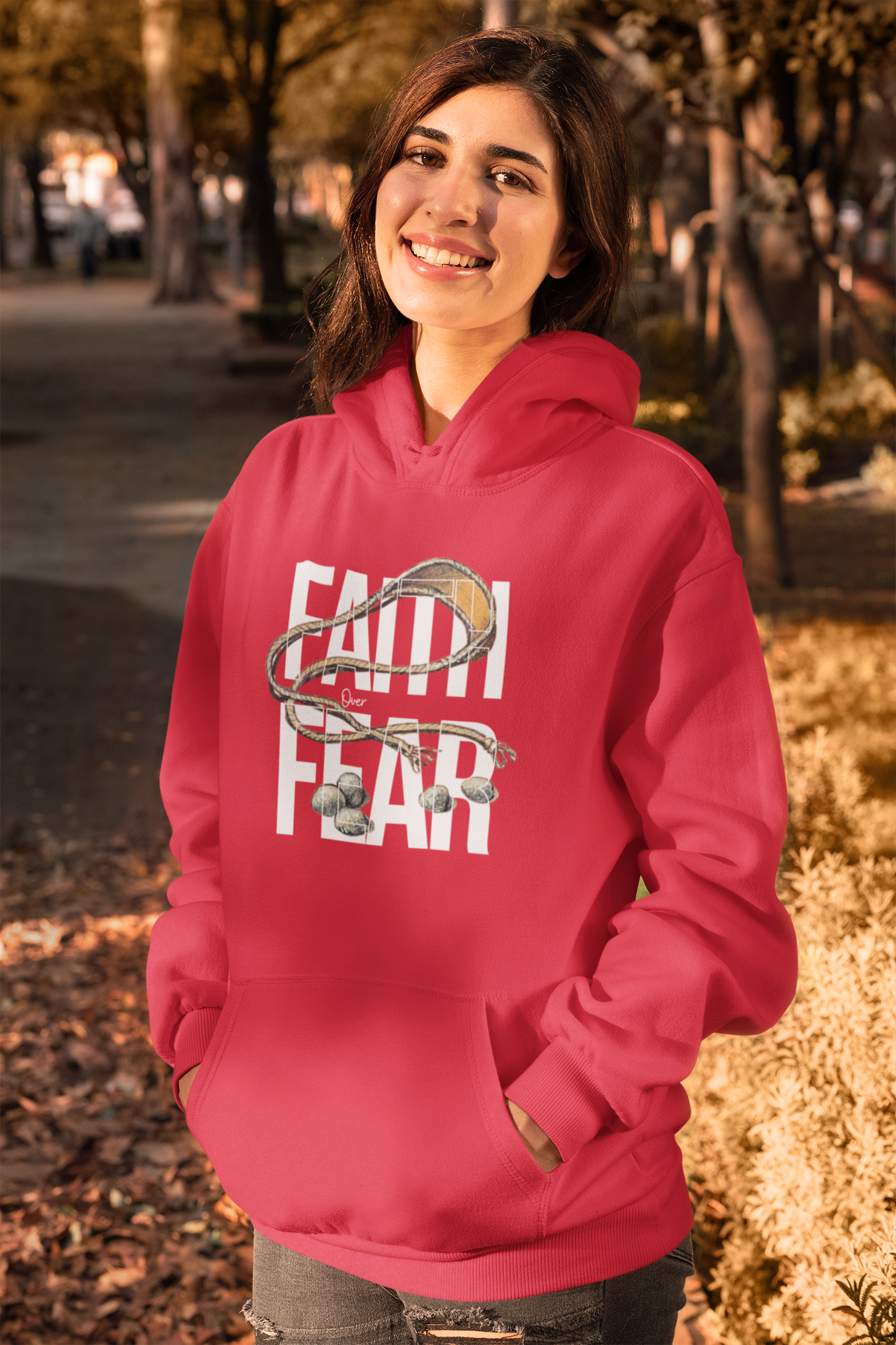 Faith Over Fear Hoodie – David’s Sling Edition_2
