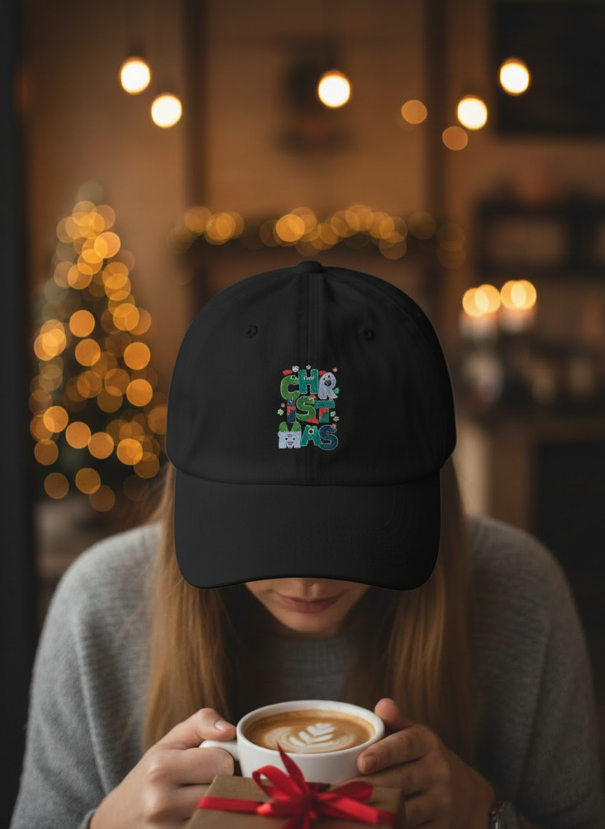 Ugly Sweater Pattern Christmas Cap - Women's