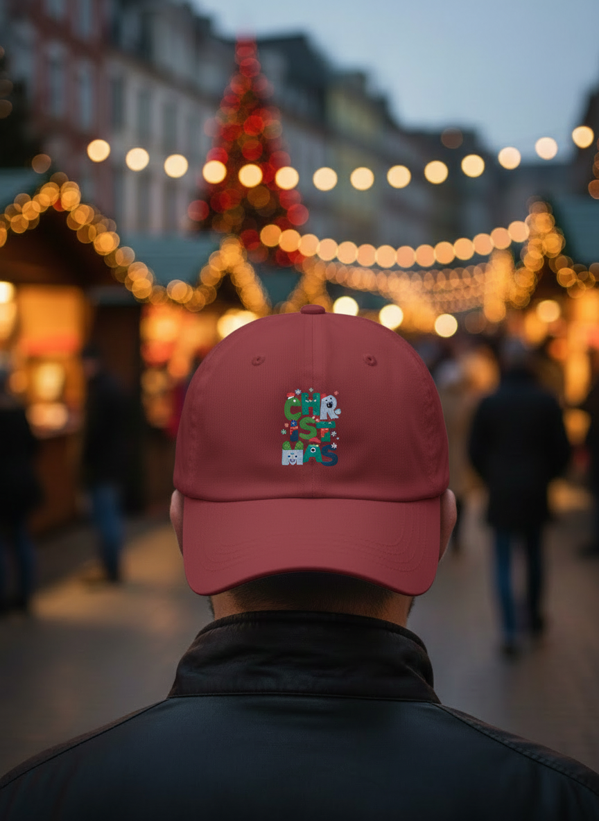Ugly Sweater Pattern Christmas Cap - Men's