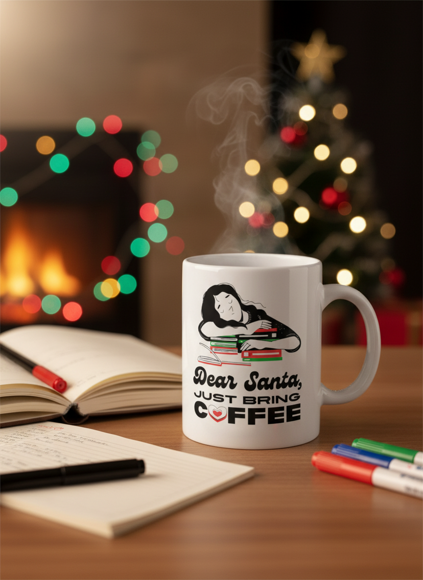 Dear Santa Just Bring Coffee Mug
