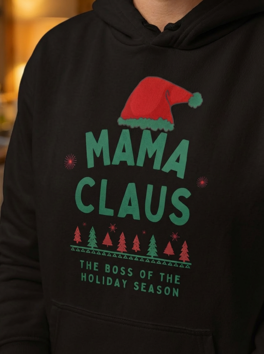 Mama Claus Oversized Heavyweight Hoodie