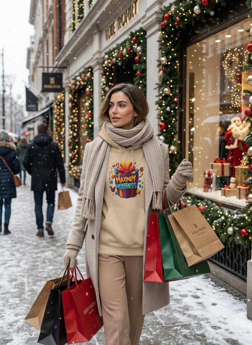 Maximum Merriness Christmas Hoodie - Women's