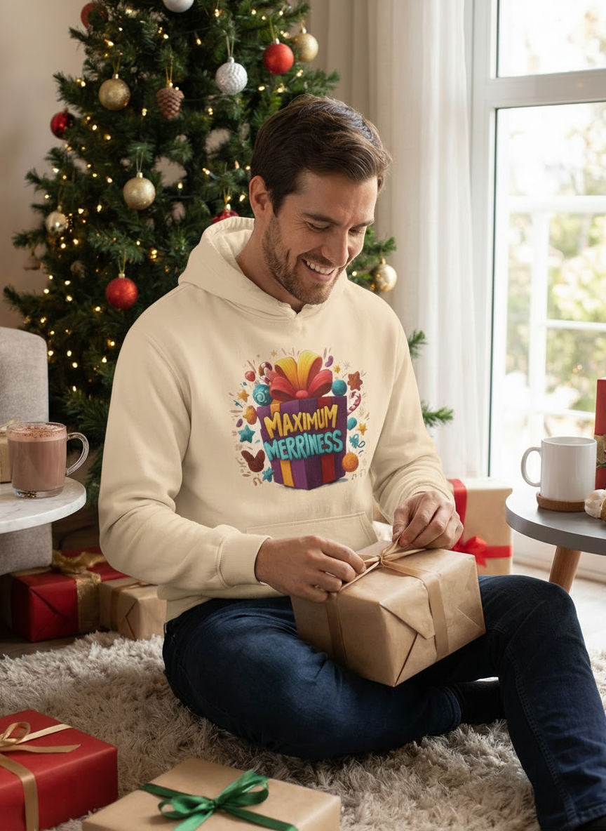 Maximum Merriness Christmas Hoodie - Men's