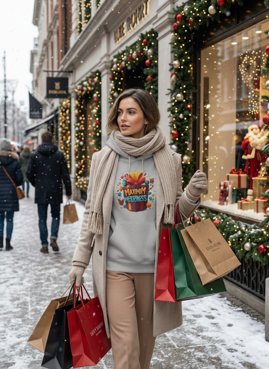 Maximum Merriness Christmas Hoodie - Women's