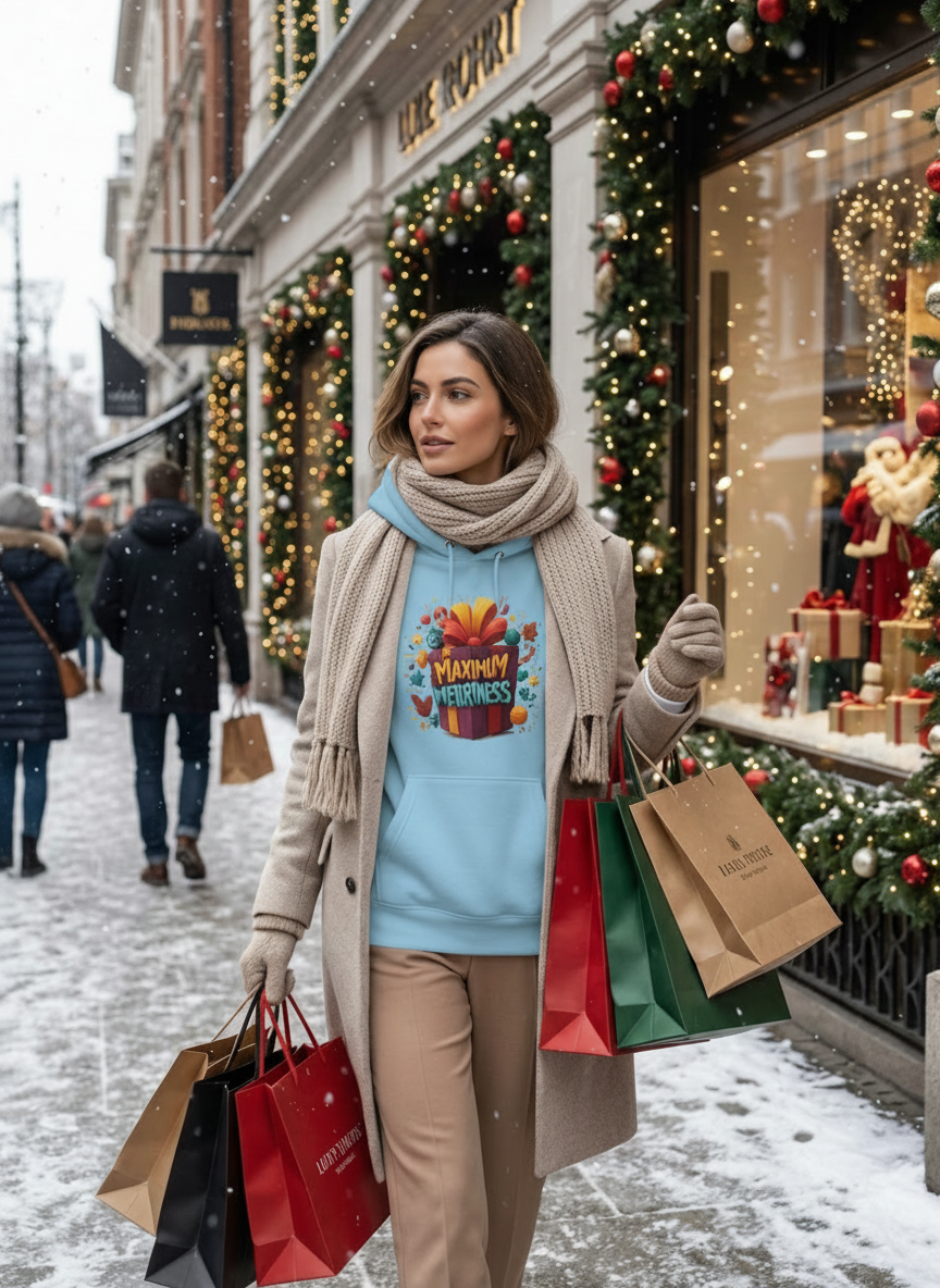 Maximum Merriness Christmas Hoodie - Women's