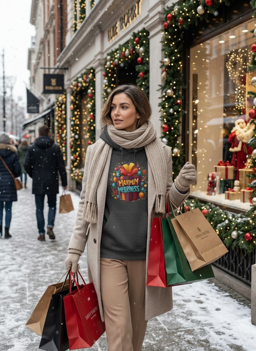 Maximum Merriness Christmas Hoodie - Women's