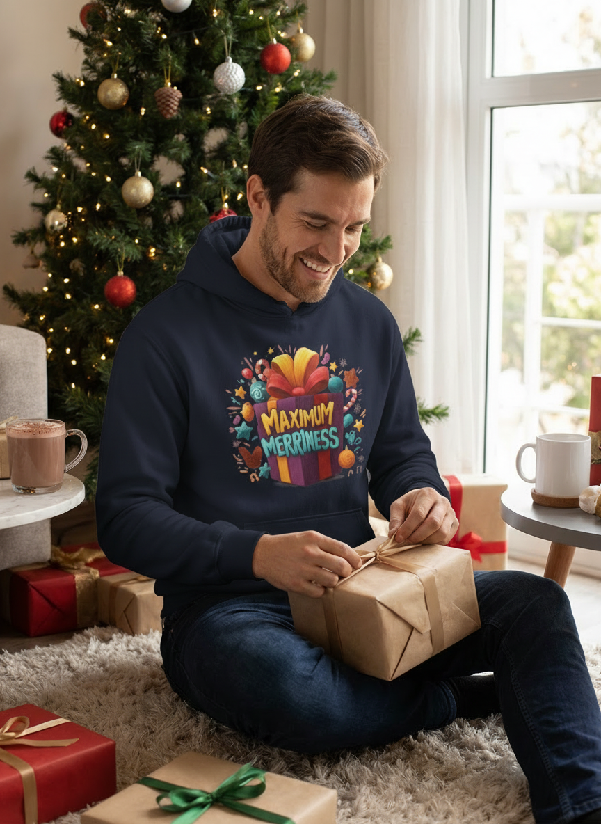Maximum Merriness Christmas Hoodie - Men's