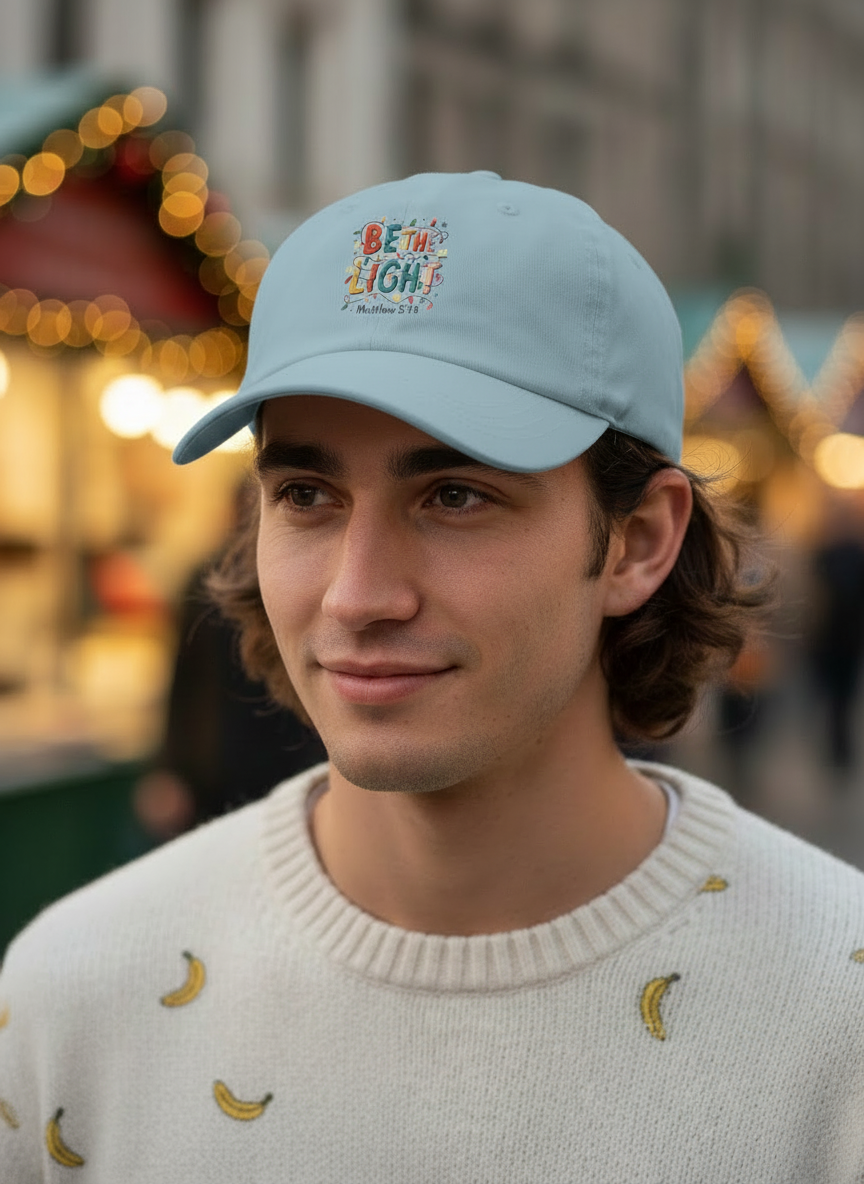 Be The Light Christian Christmas Cap - Men's