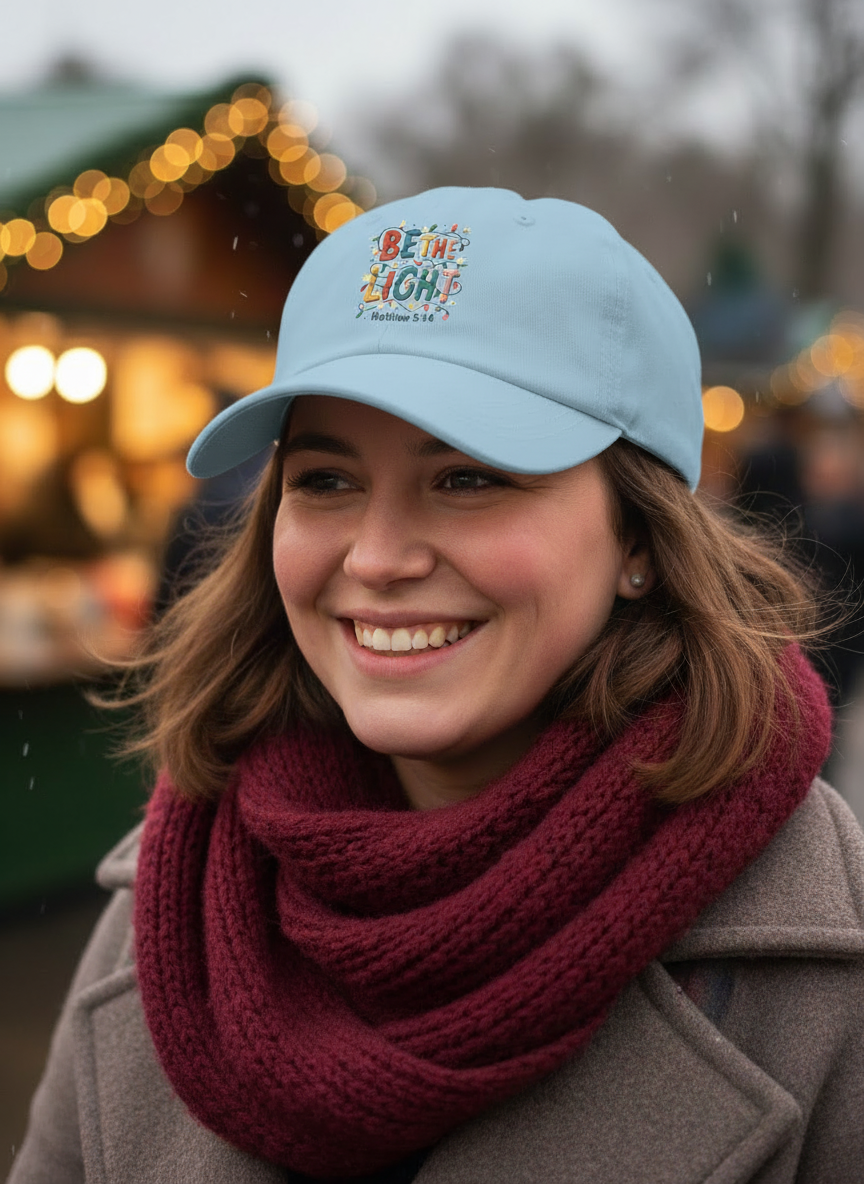 Be The Light Christian Christmas Cap  - Women's