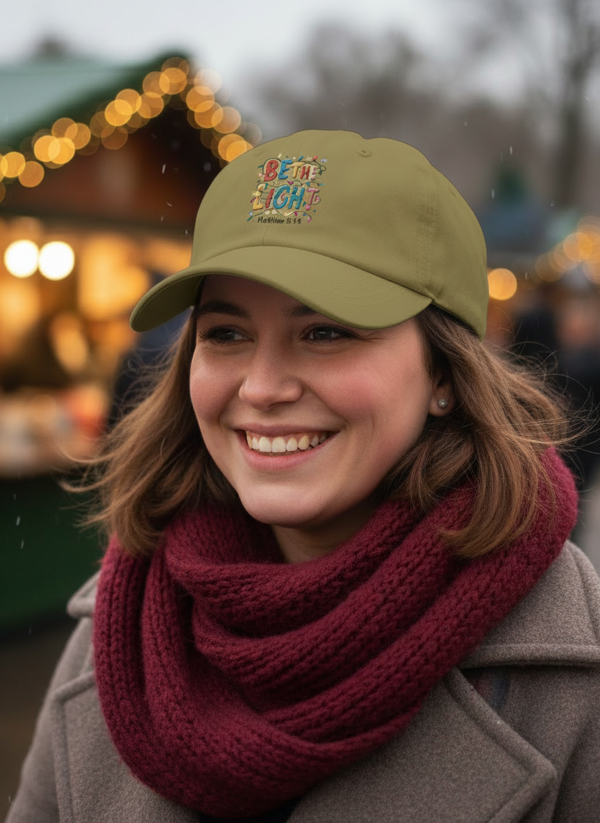 Be The Light Christian Christmas Cap  - Women's