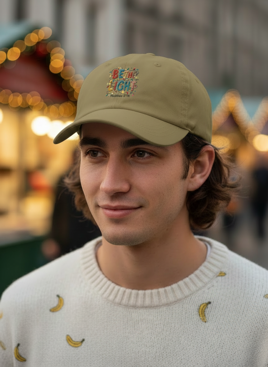 Be The Light Christian Christmas Cap - Men's