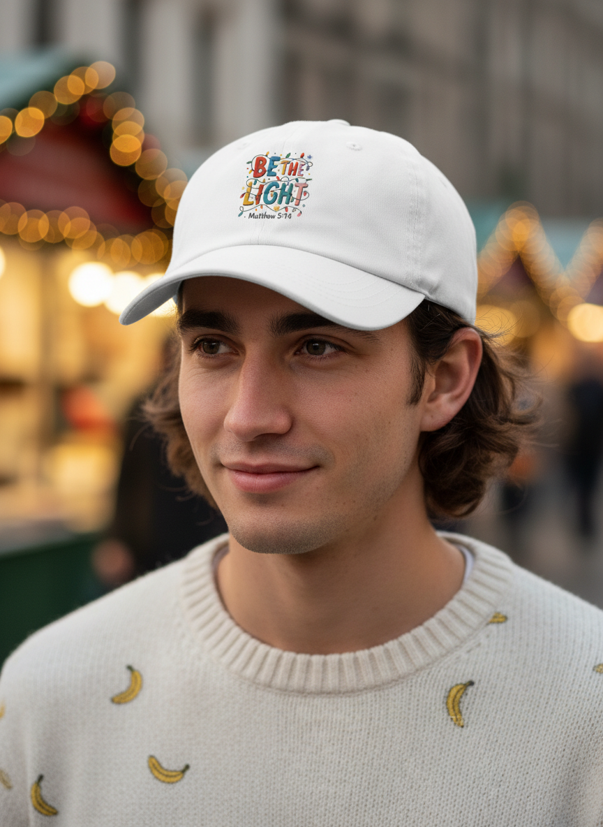 Be The Light Christian Christmas Cap - Men's
