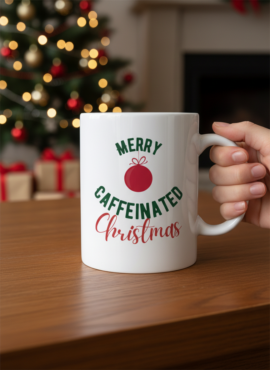 Caffeinated Christmas Coffee Mug
