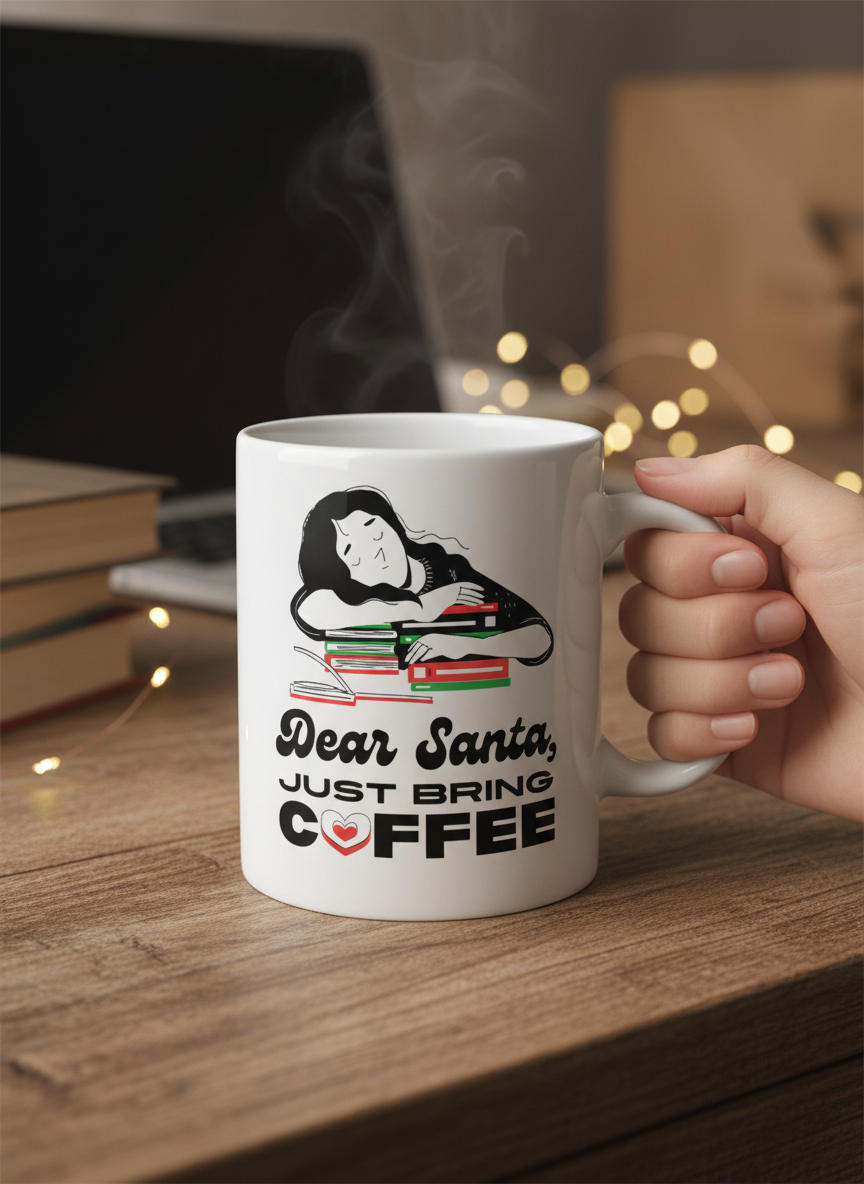 Dear Santa Just Bring Coffee Mug