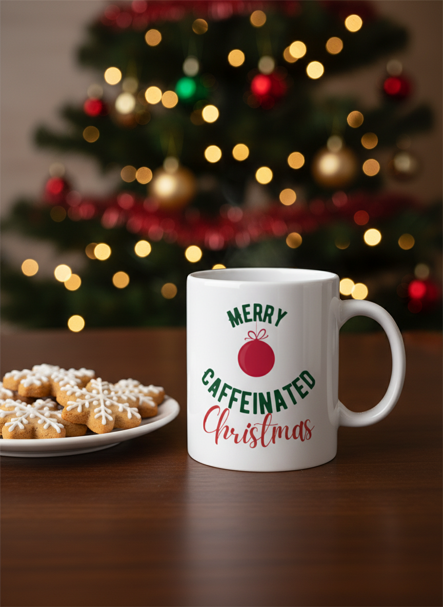 Caffeinated Christmas Coffee Mug