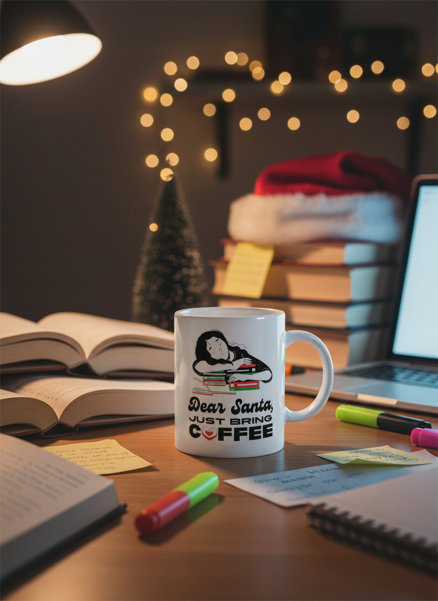 Dear Santa Just Bring Coffee Mug