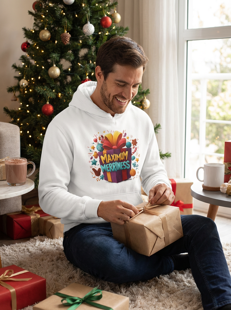 Maximum Merriness Christmas Hoodie - Men's