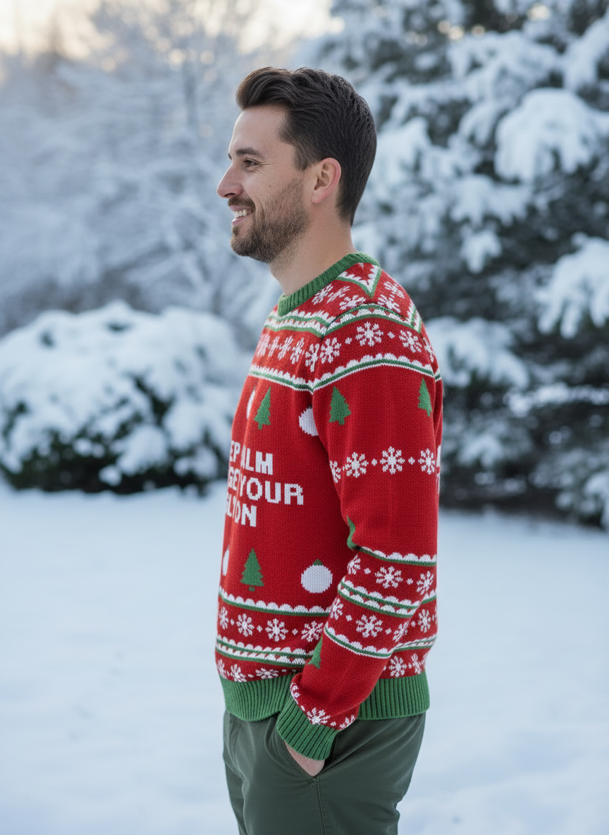 Keep Calm & Get Your Ugly On Sweater - Men's