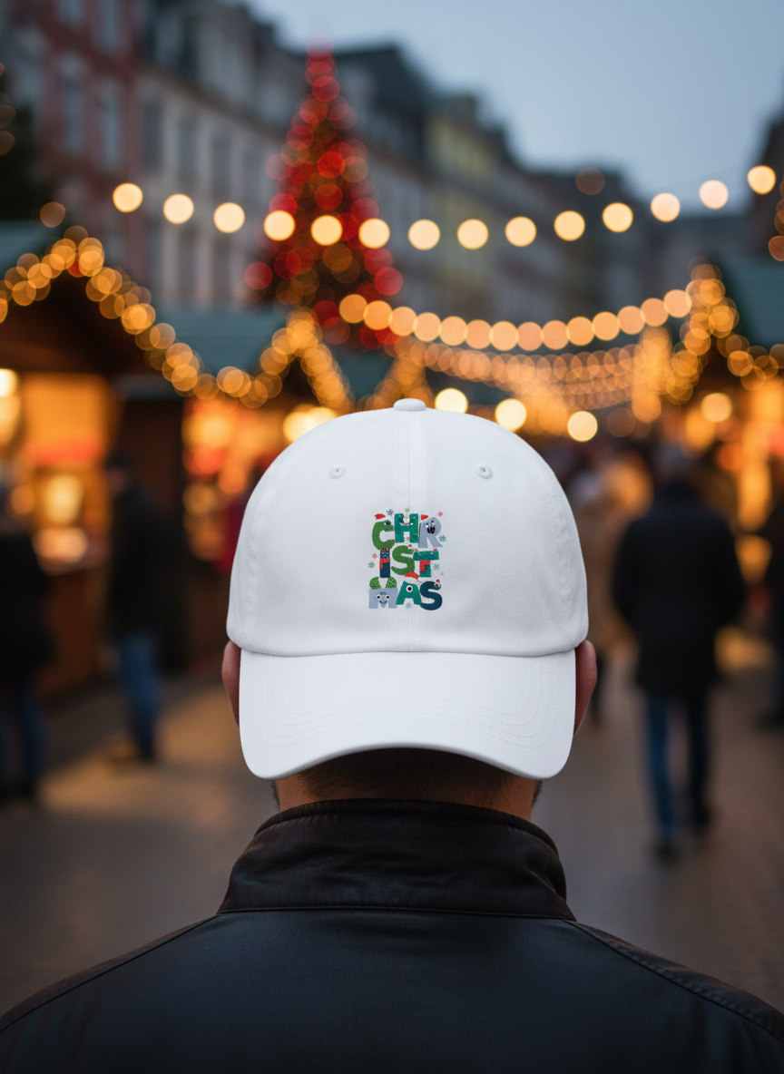 Ugly Sweater Pattern Christmas Cap - Men's