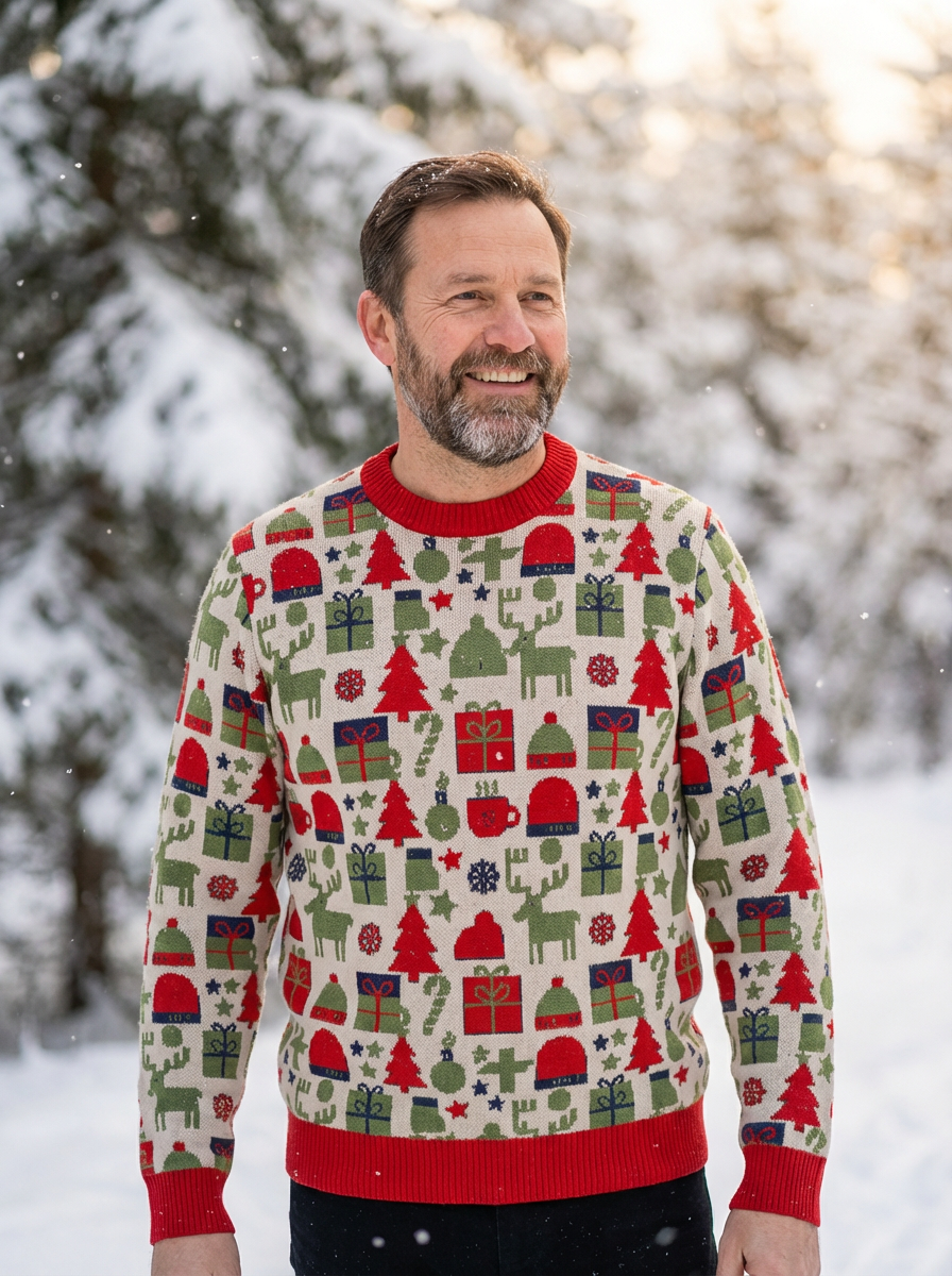Red Firefly Christmas Sweater - Men's