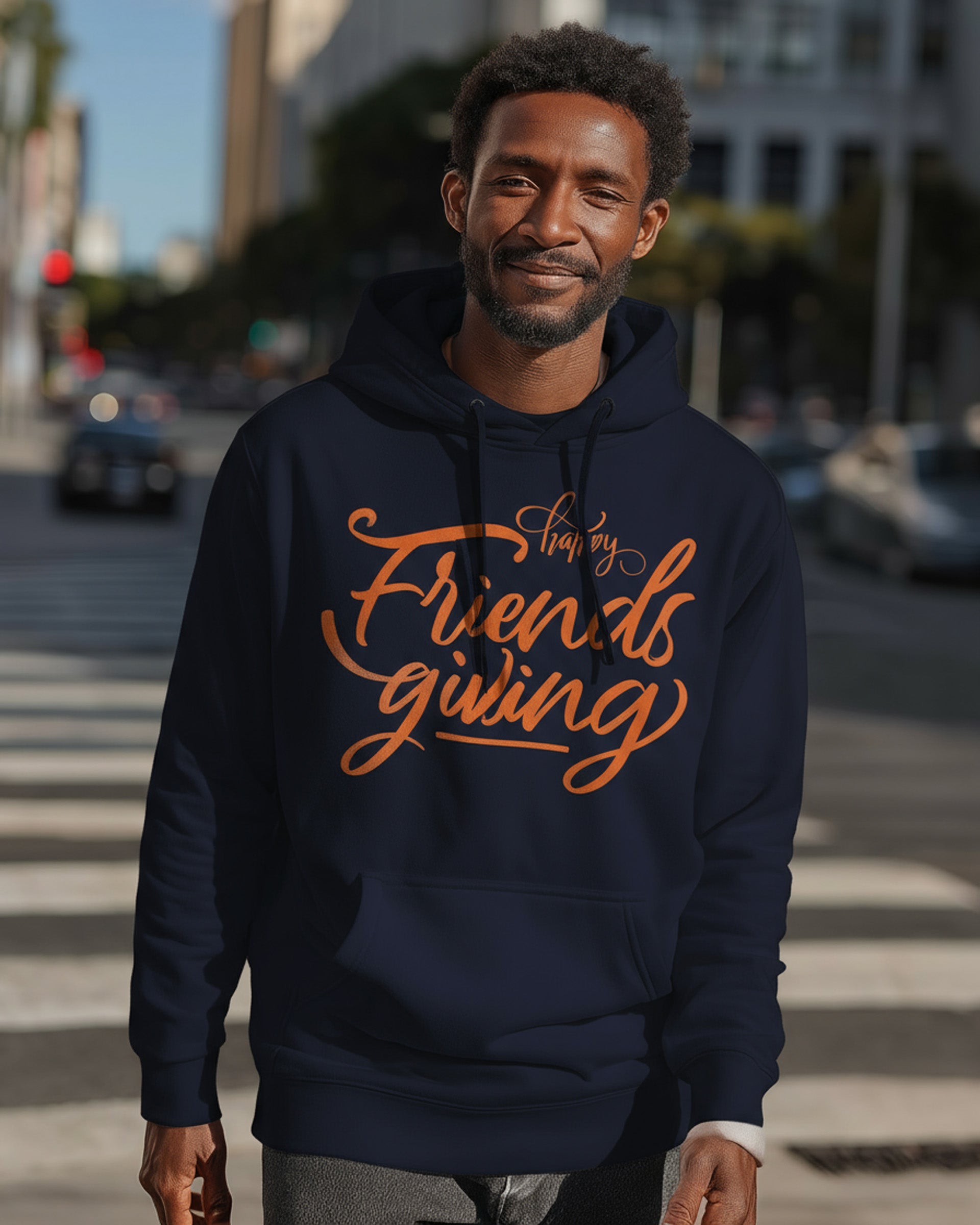 Friendsgiving Hoodie (Orange) - Men's