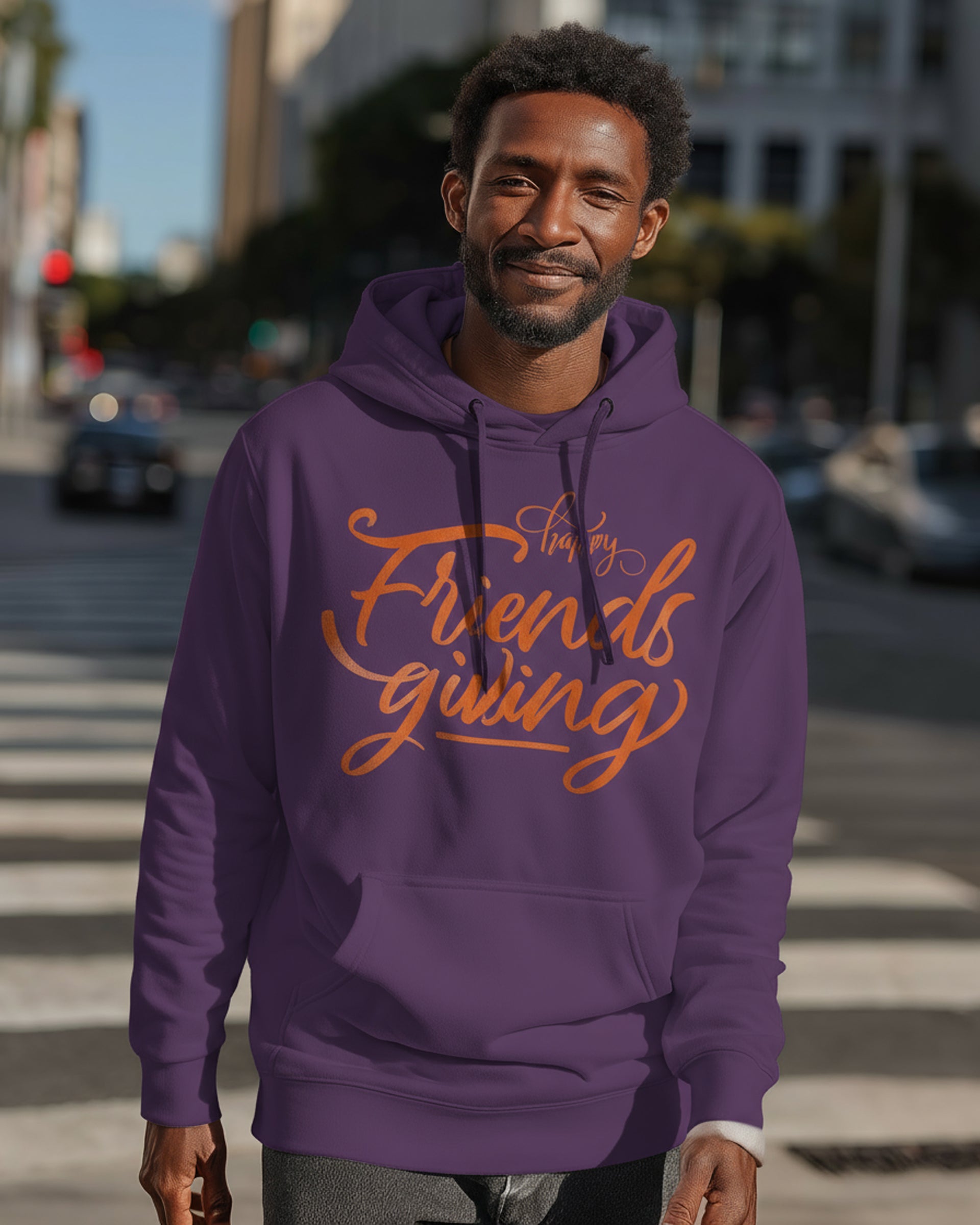 Friendsgiving Hoodie (Orange) - Men's
