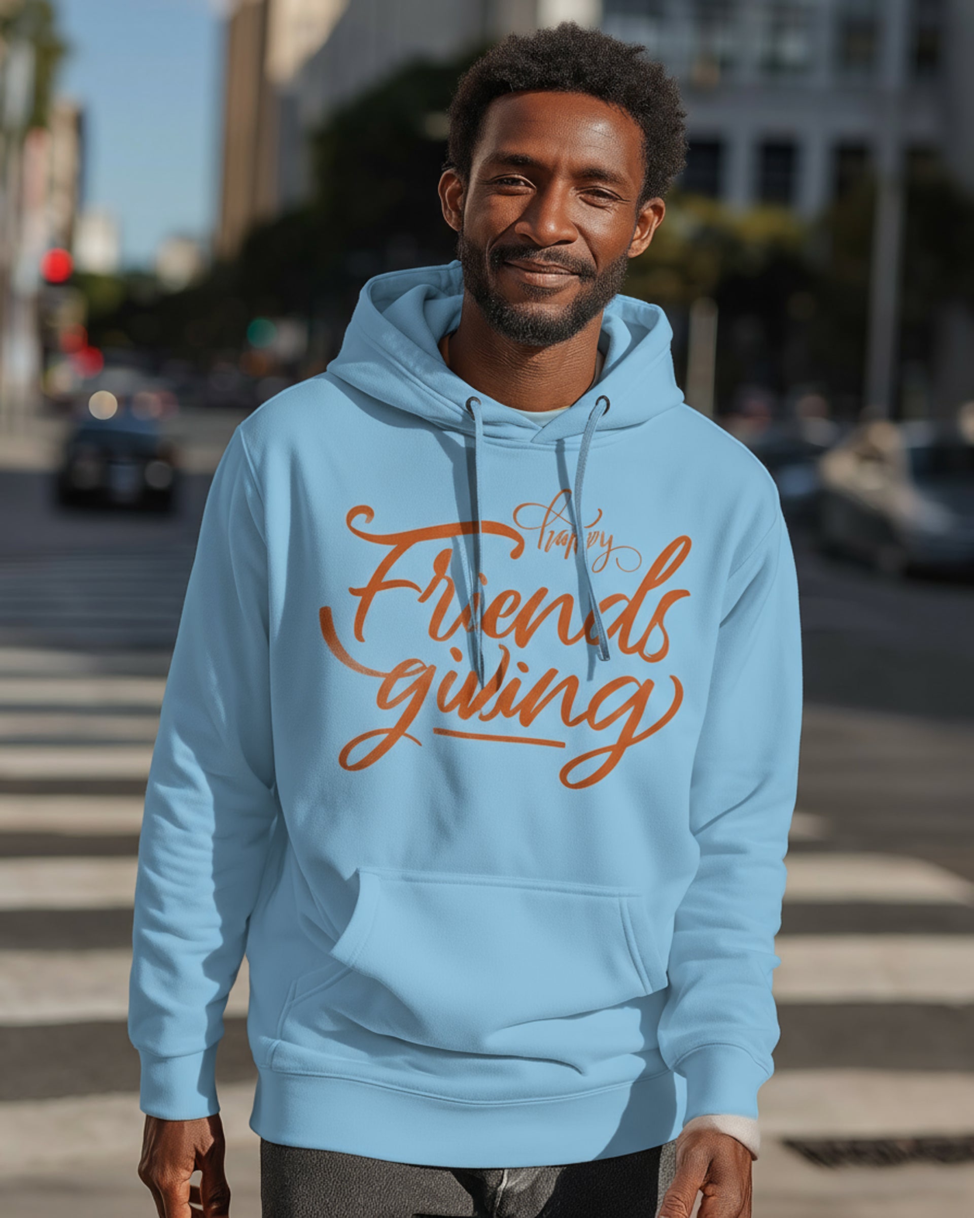 Friendsgiving Hoodie (Orange) - Men's