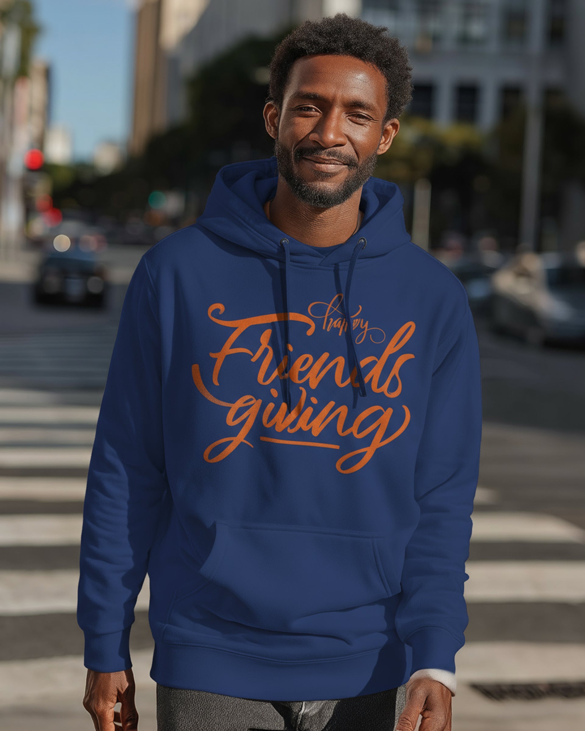 Friendsgiving Hoodie (Orange) - Men's