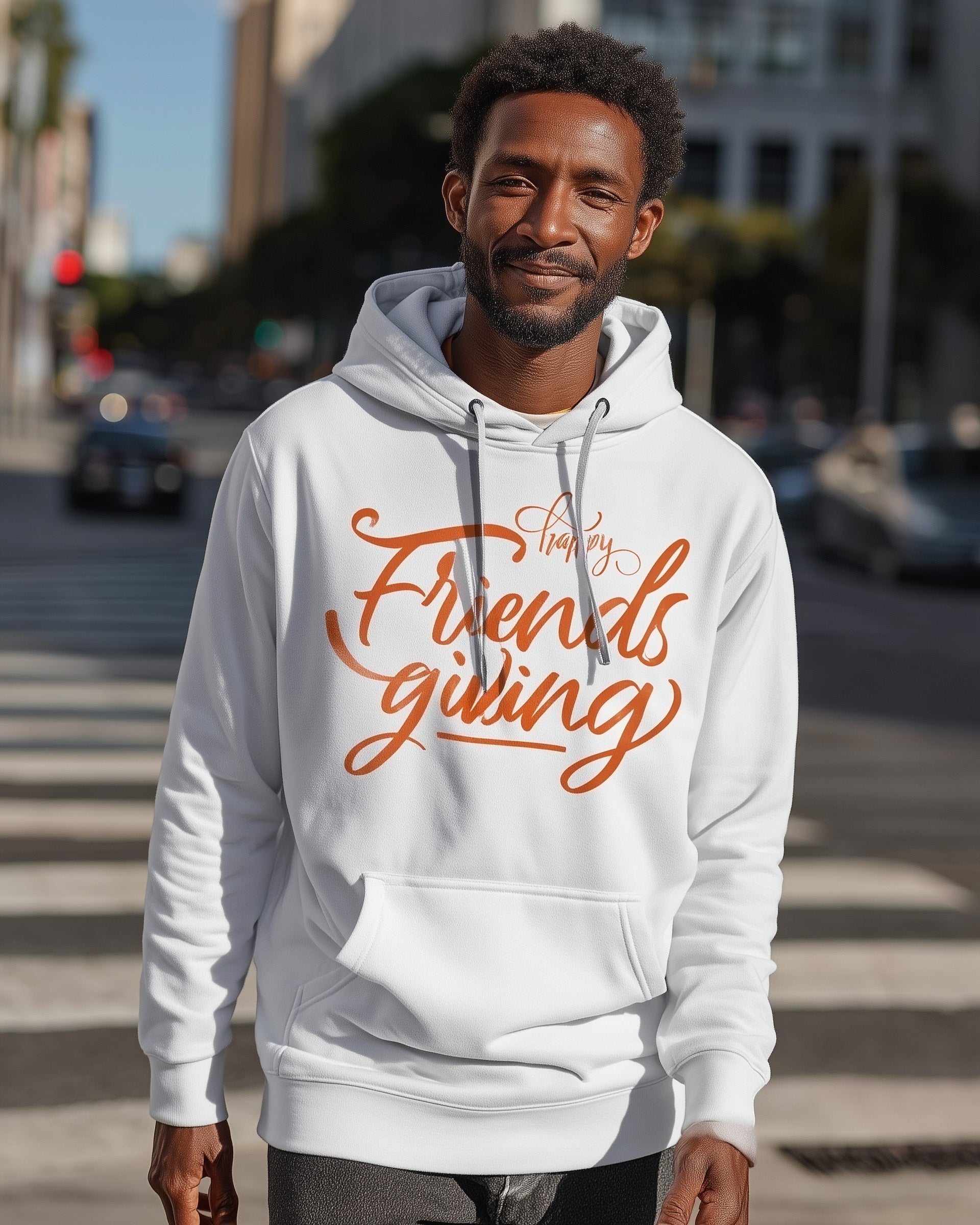 Friendsgiving Hoodie (Orange) - Men's